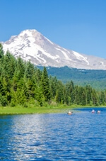 Skiing and snowboarding are just two of the wonderful activities open in the summertime atop Mt. Hood, Oregon.
