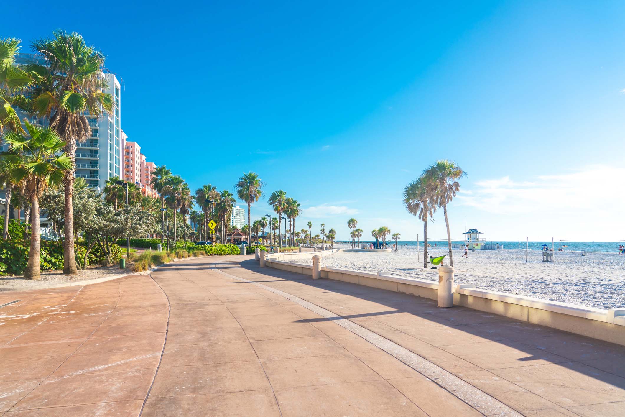 Florida beach sidewalk