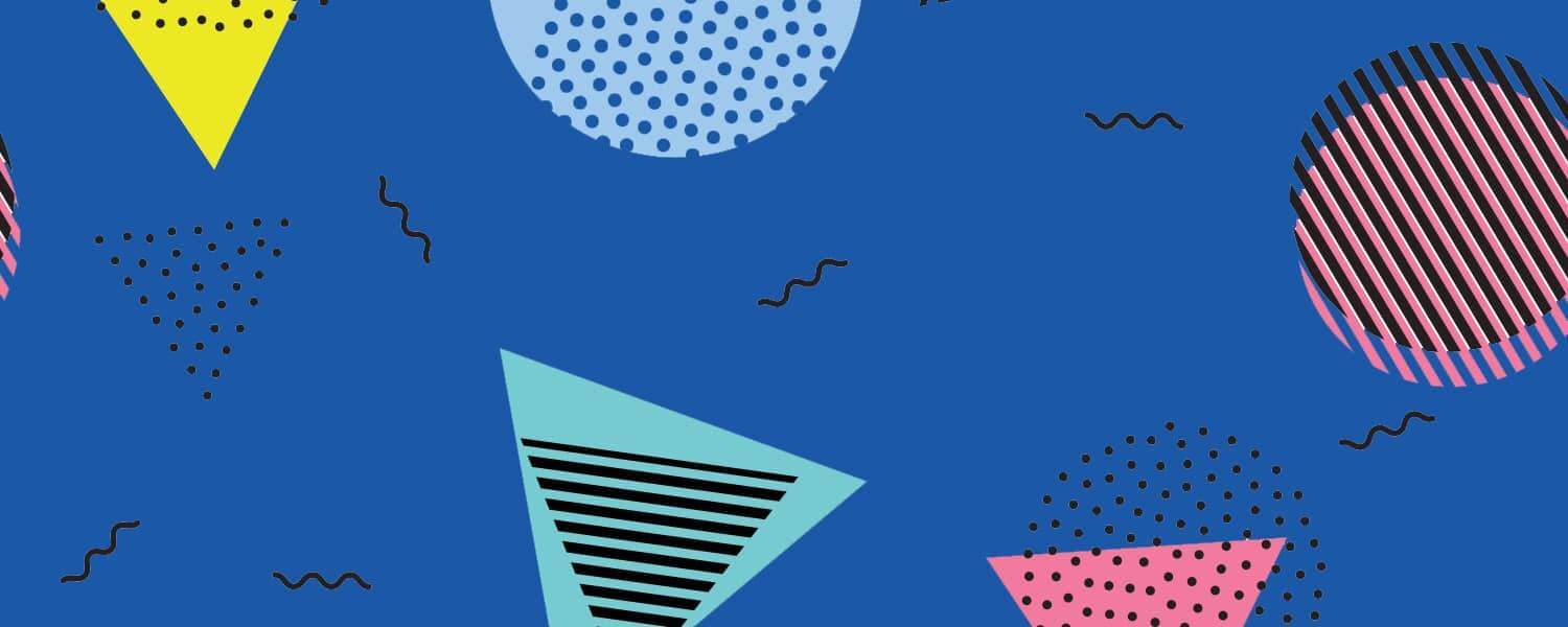 graphic of triangles on blue background graphic of triangles on blue background