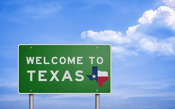 Welcome to Texas road sign Welcome to Texas road sign