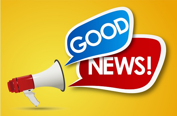bull horn with Good News bull horn with Good News