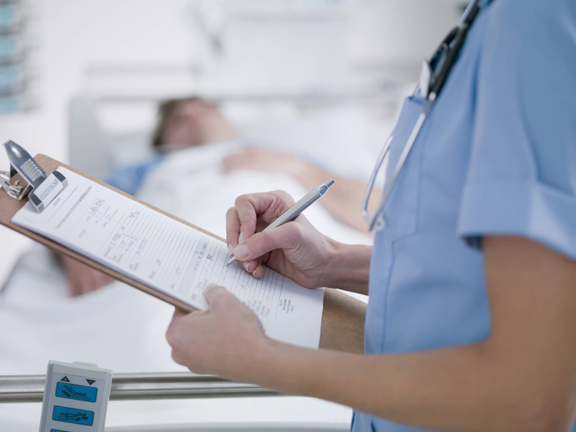 Nurse with clipboard Nurse with clipboard
