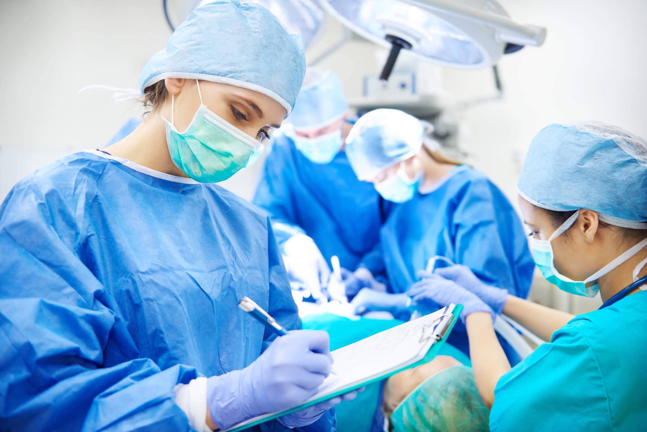 OR Nurses with PPE OR Nurses with PPE