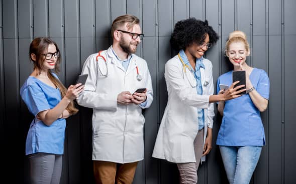 nurses looking at social media nurses looking at social media