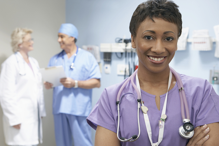ICU Nurse smiling ICU Nurse smiling